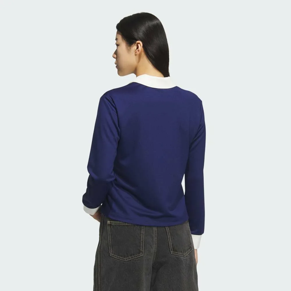 Футболка с V-образным вырезом и длинными рукавами Adidas, blue — фото 2