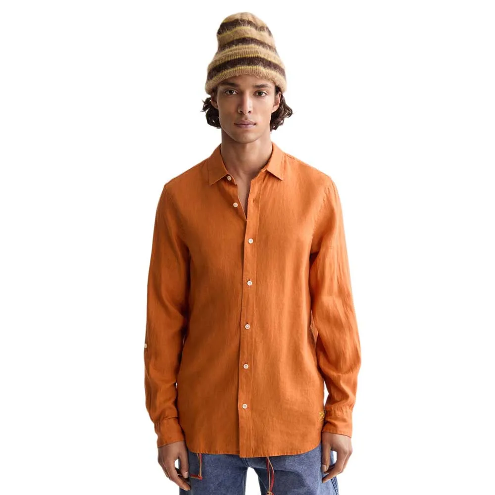

Рубашка Scotch & Soda Regular-Fit Linen, оранжевый