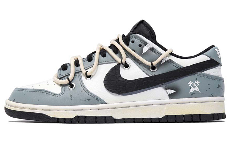

Кроссовки Nike Dunk Skateboard Shoes Men Low-Top Gray White Black
