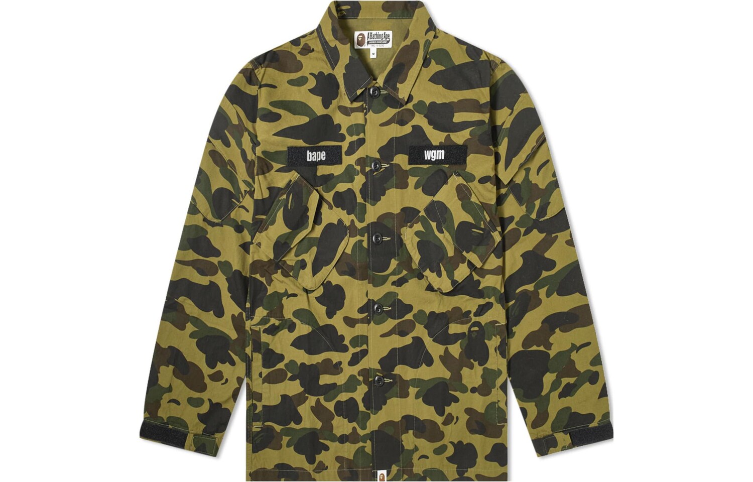 

Рубашка унисекс зеленая A Bathing Ape, зеленый