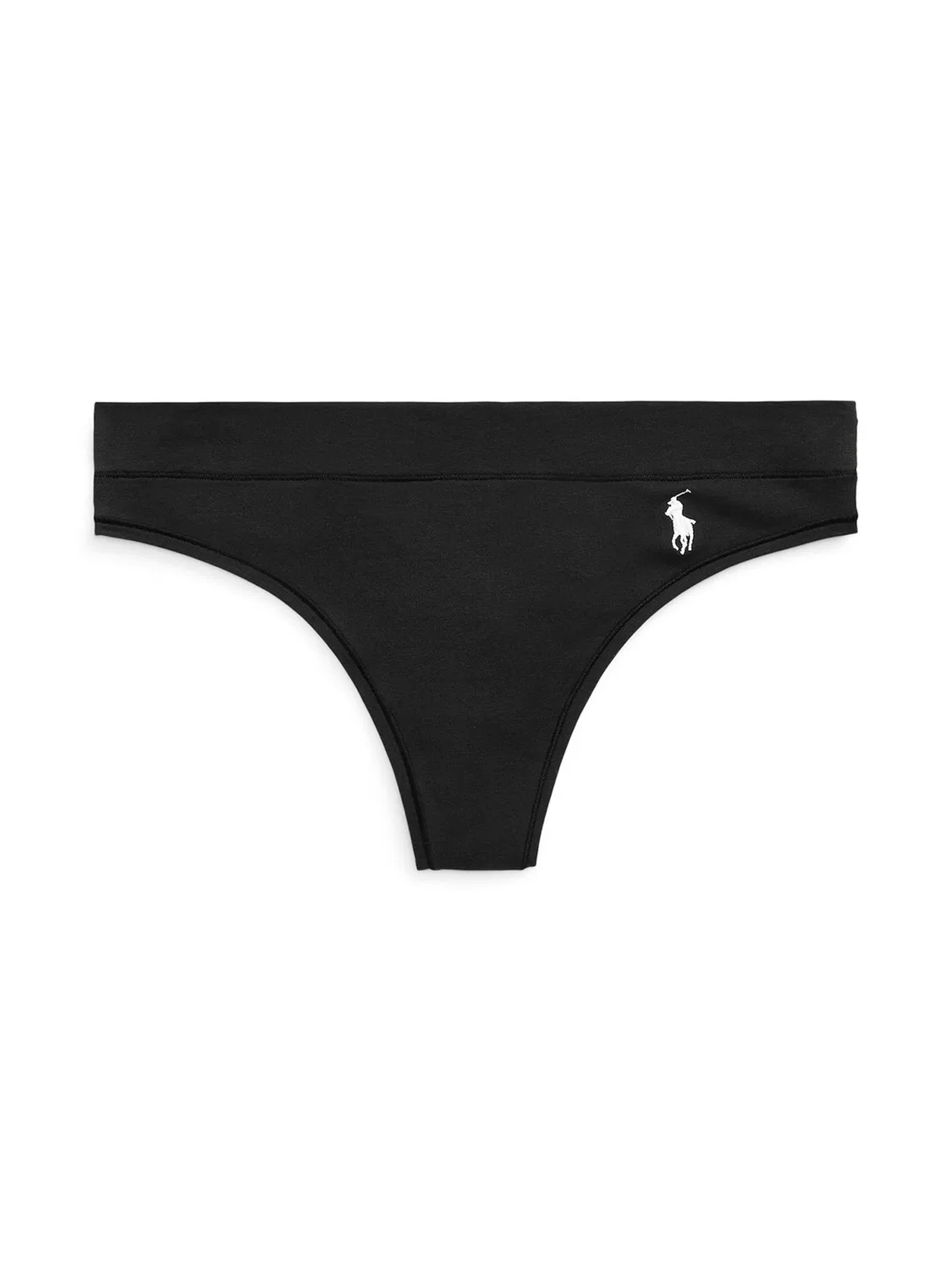 Трусики-шлепанцы Polo Ralph Lauren Club Cotton черного цвета