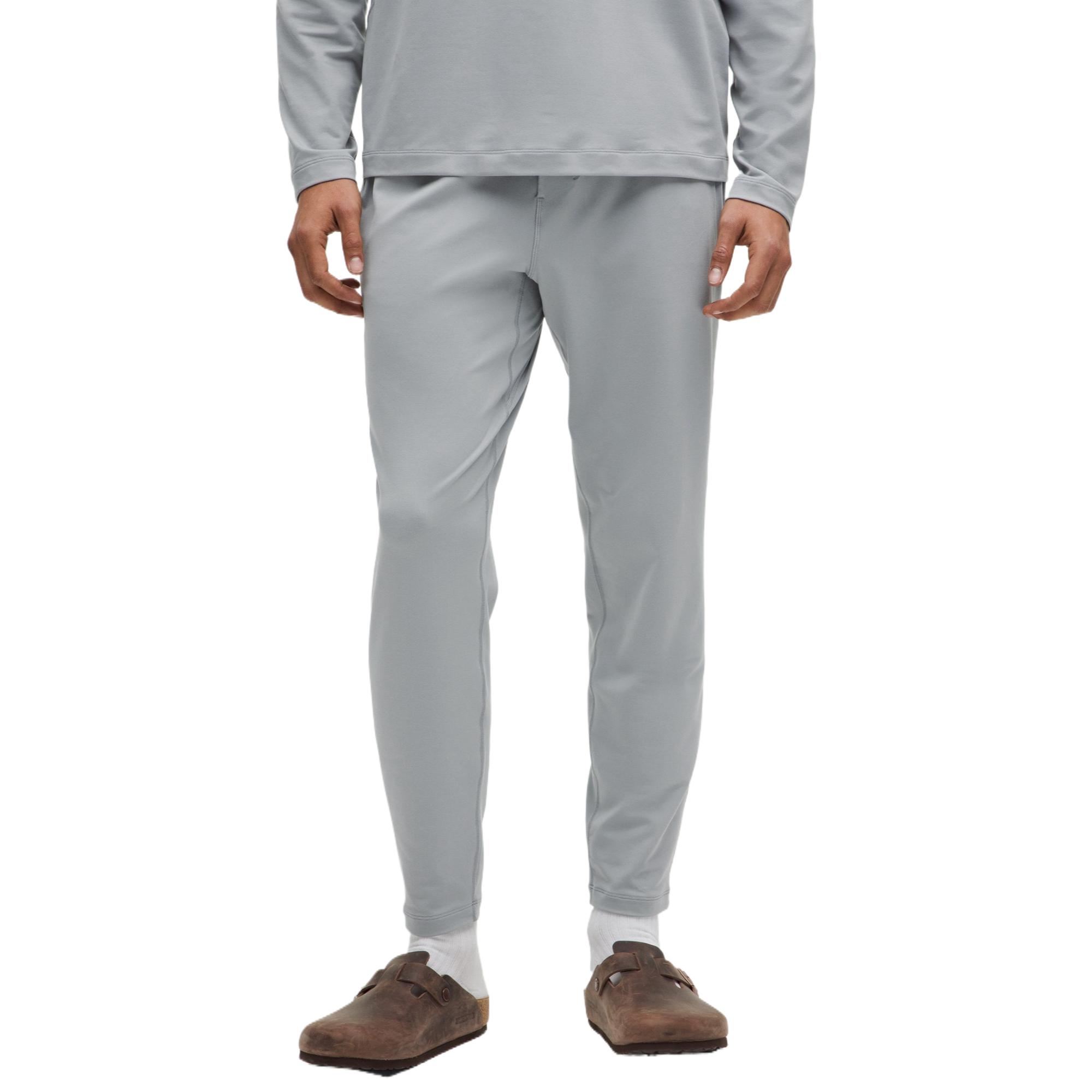 

Мужские мягкие джерси вязаные спортивные штаны rhinoceros gray Lululemon, серый