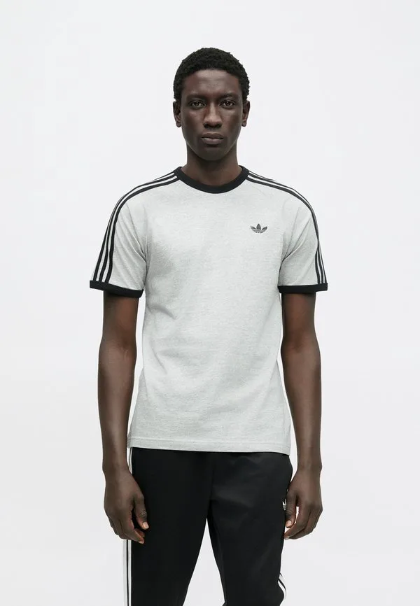 Футболка с принтом 3s Adidas Originals, Medium Grey Heather — фото 4