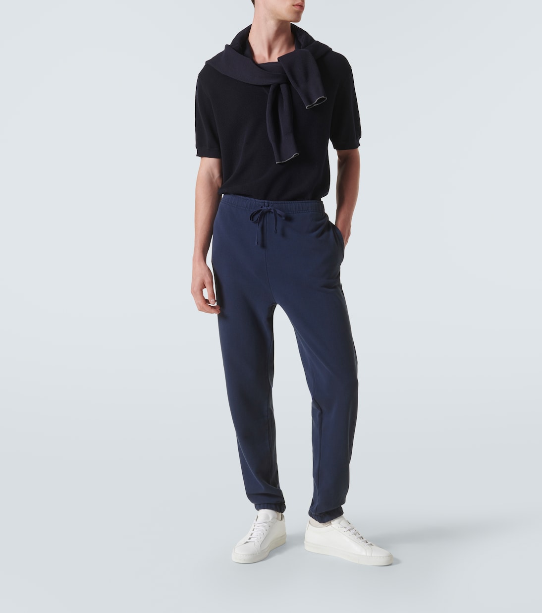 Хлопковые джерси спортивные штаны Polo Ralph Lauren, Cruise Navy — фото 2