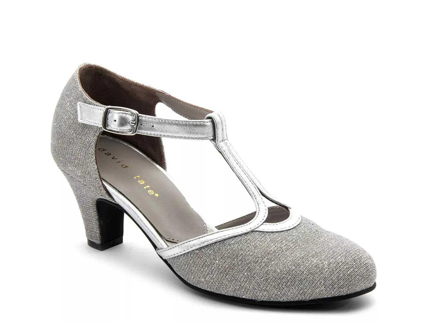 Туфли-лодочки David Tate Fancy Pump, серебристый металлик
