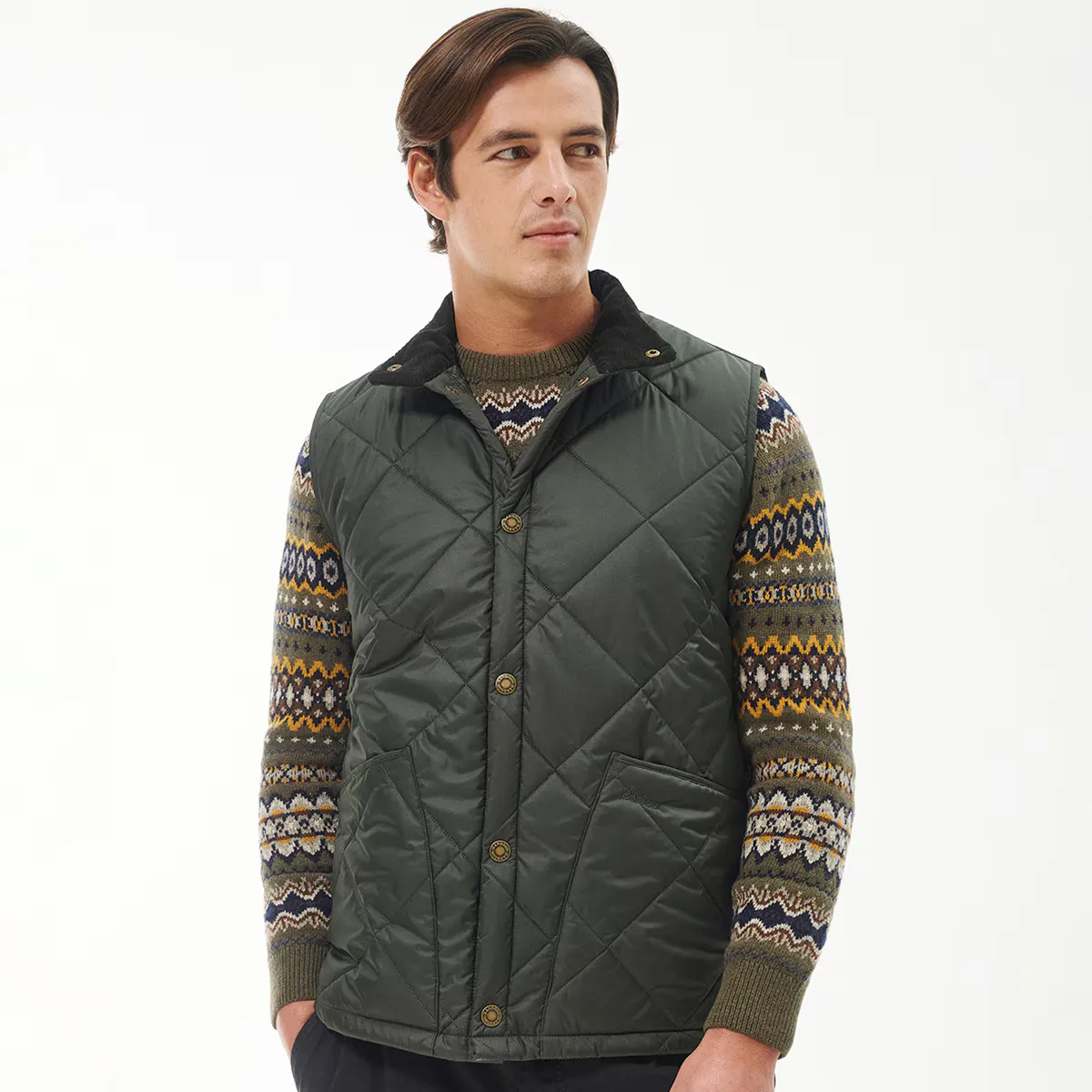 

Мужской жилет с шалфеем Barbour, зеленый