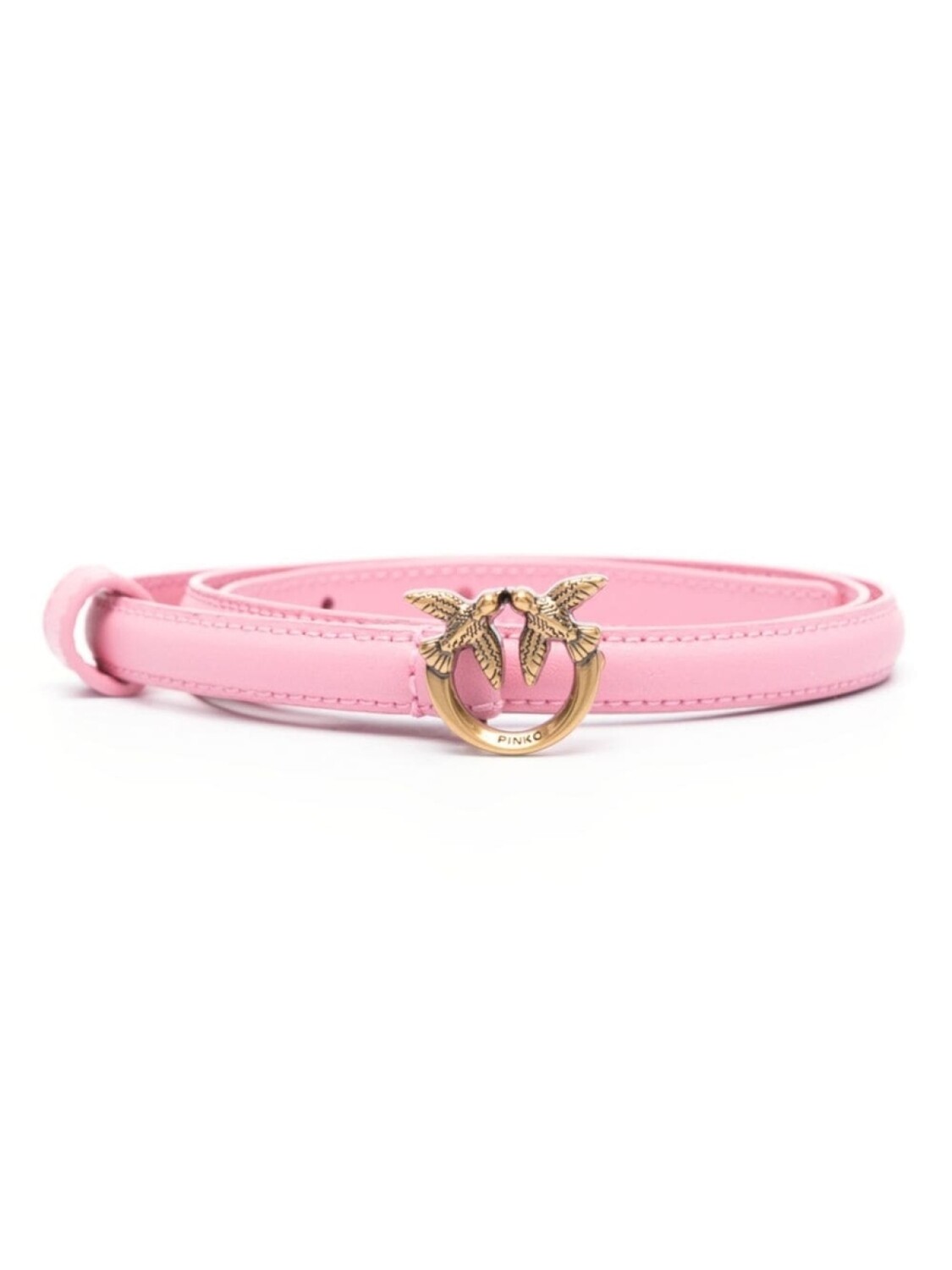 

PINKO ремень с пряжкой Love Birds, розовый