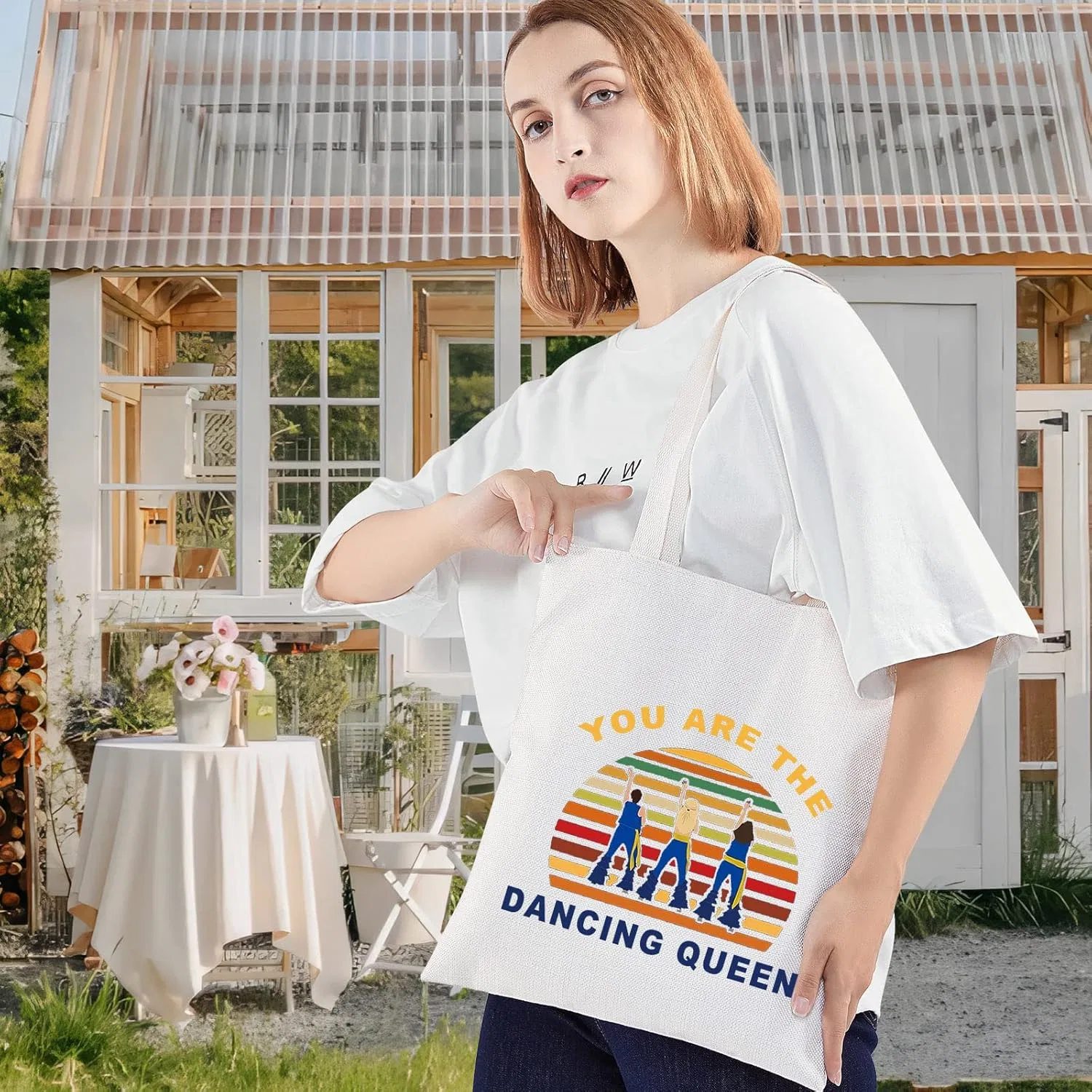 Косметичка «You Are The Dancing Queen» от LEVLO Levlo, Dancing Queen Tote Bag — фото 3