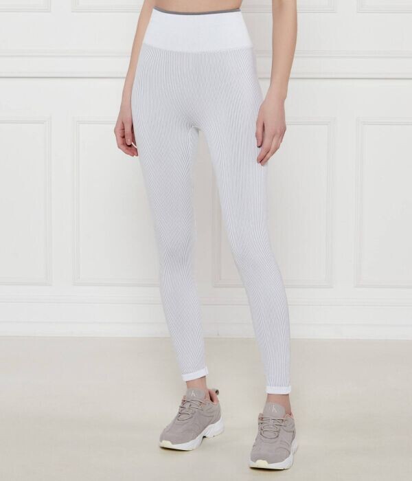 

Легинсы Calvin Klein Performance облегающего кроя в рубчик, белый