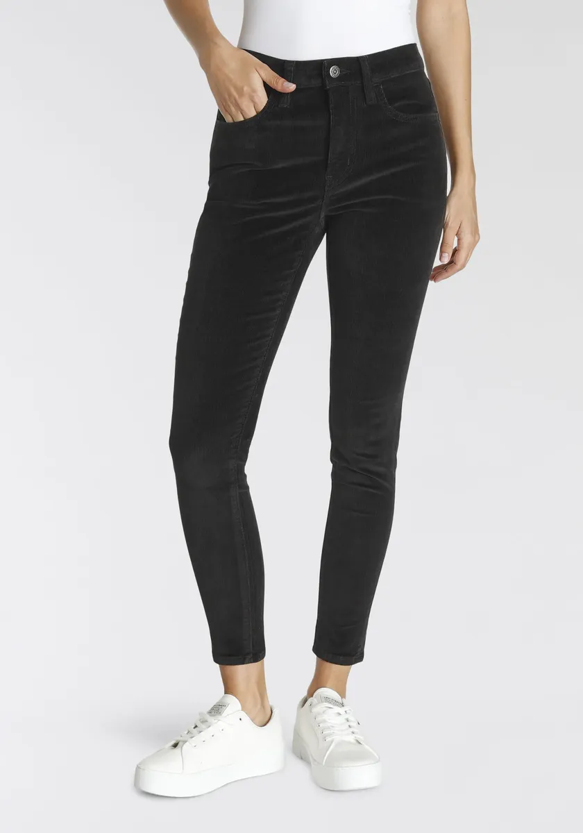

Вельветовые брюки Levi's "721 HIGH RISE SKINNY", шнур высокого качества, цвет Meteorite