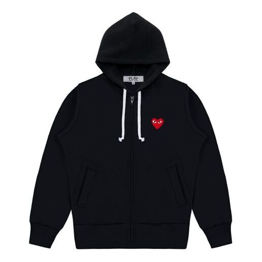 

Свитер zip hooded jacket 'black' Comme Des Garcons Play, черный
