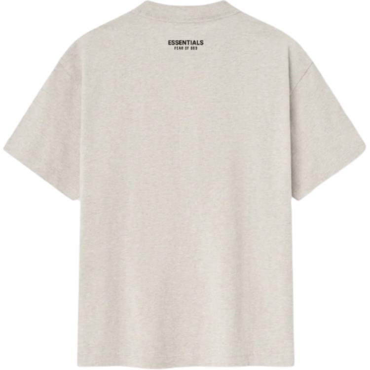 Футболка Cotton 'Homestead Heather' Fear Of God Essentials, oat серый/homestead heather — фото 4