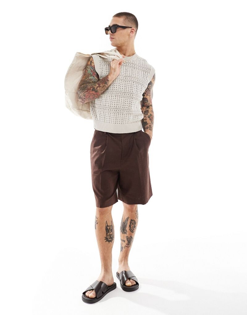 

Bershka – Серый вязаный жилет