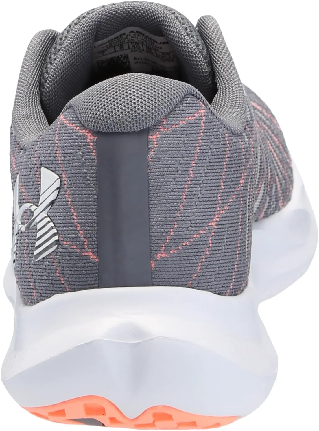 Мужские кроссовки Under Armour Charged Breeze 2, серый/оранжевый/белый — фото 4