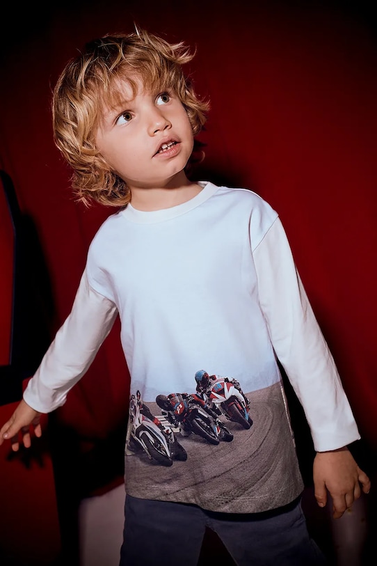 

Детская хлопковая водолазка Mayoral, белый