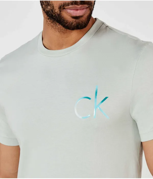 Футболка Regular fit Calvin Klein, зеленый — фото 4