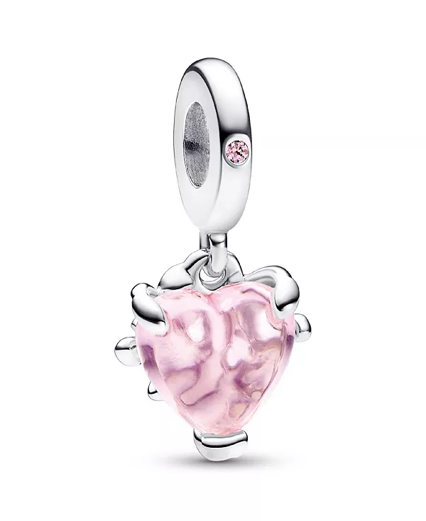 

Подвеска в форме сердца из розового камня в форме семейного дерева Pandora, pink