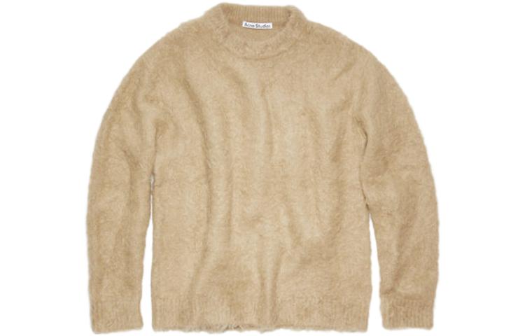 

Вязаный свитер с круглым вырезом Acne Studios, темно-бежевый