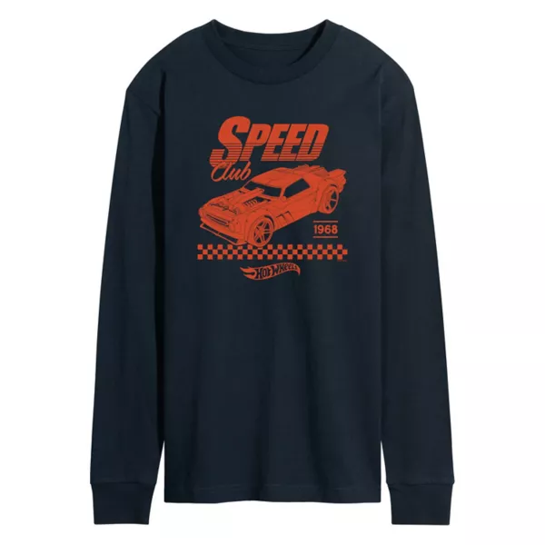 

Мужская графическая футболка с длинным рукавом Speed Club Hot Wheels, синий