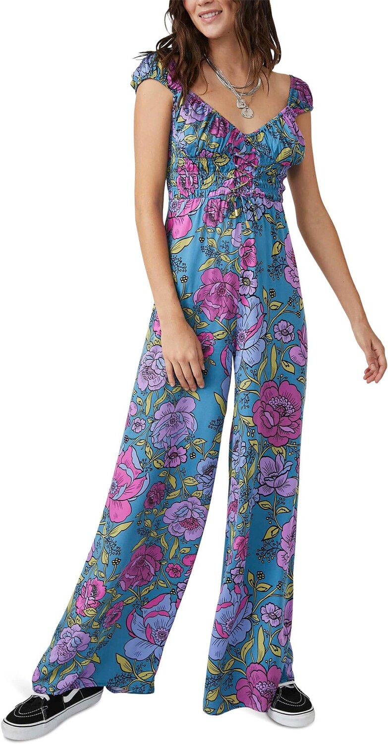 

Комбинезон Free People Rolling Hills Jumpsuit, цвет Bluebell Combo