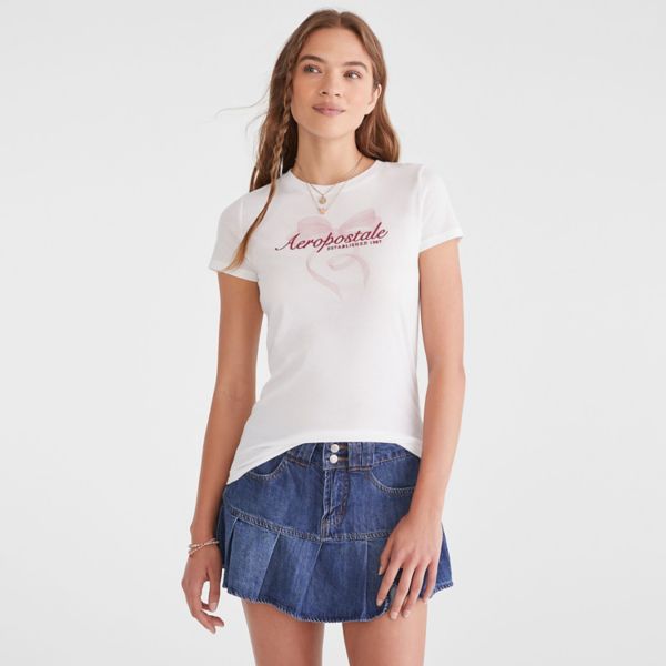 

Футболка с графическим принтом для юниоров Aeropostale, белый