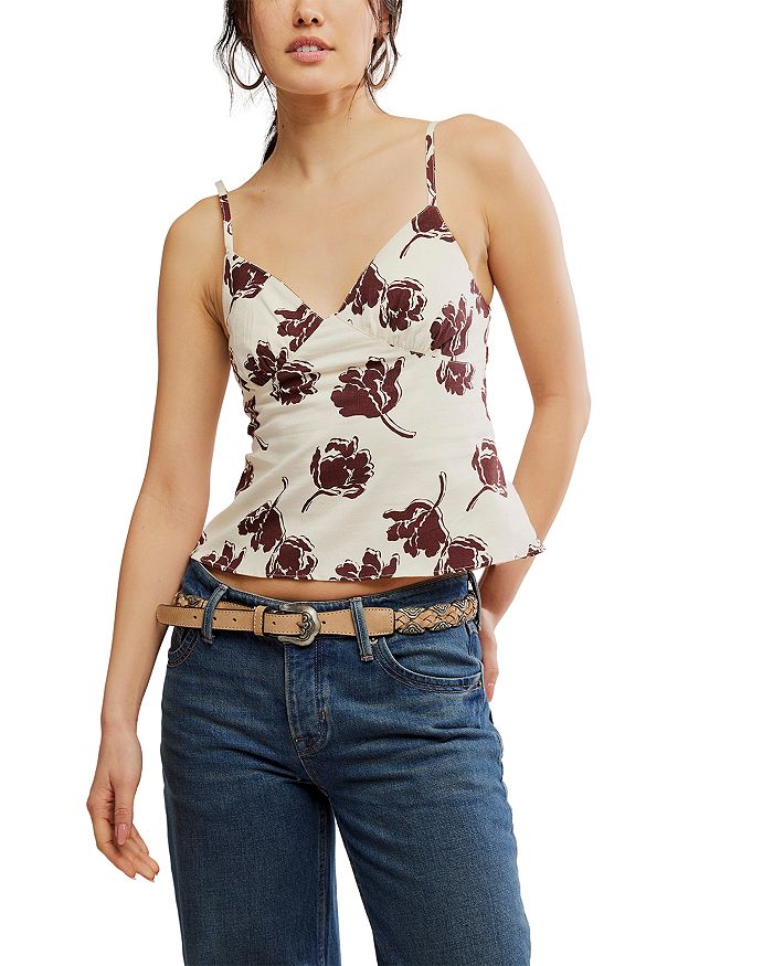 

Топ с принтом Susie Free People, мультиколор