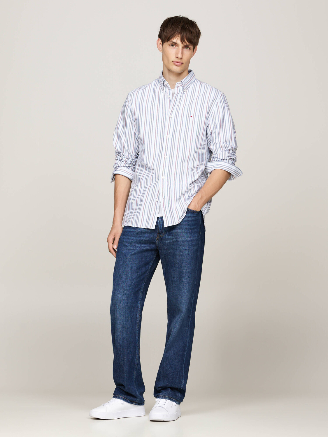 Рубашка Tommy Hilfiger Regular Fit, небесно-голубой — фото 2