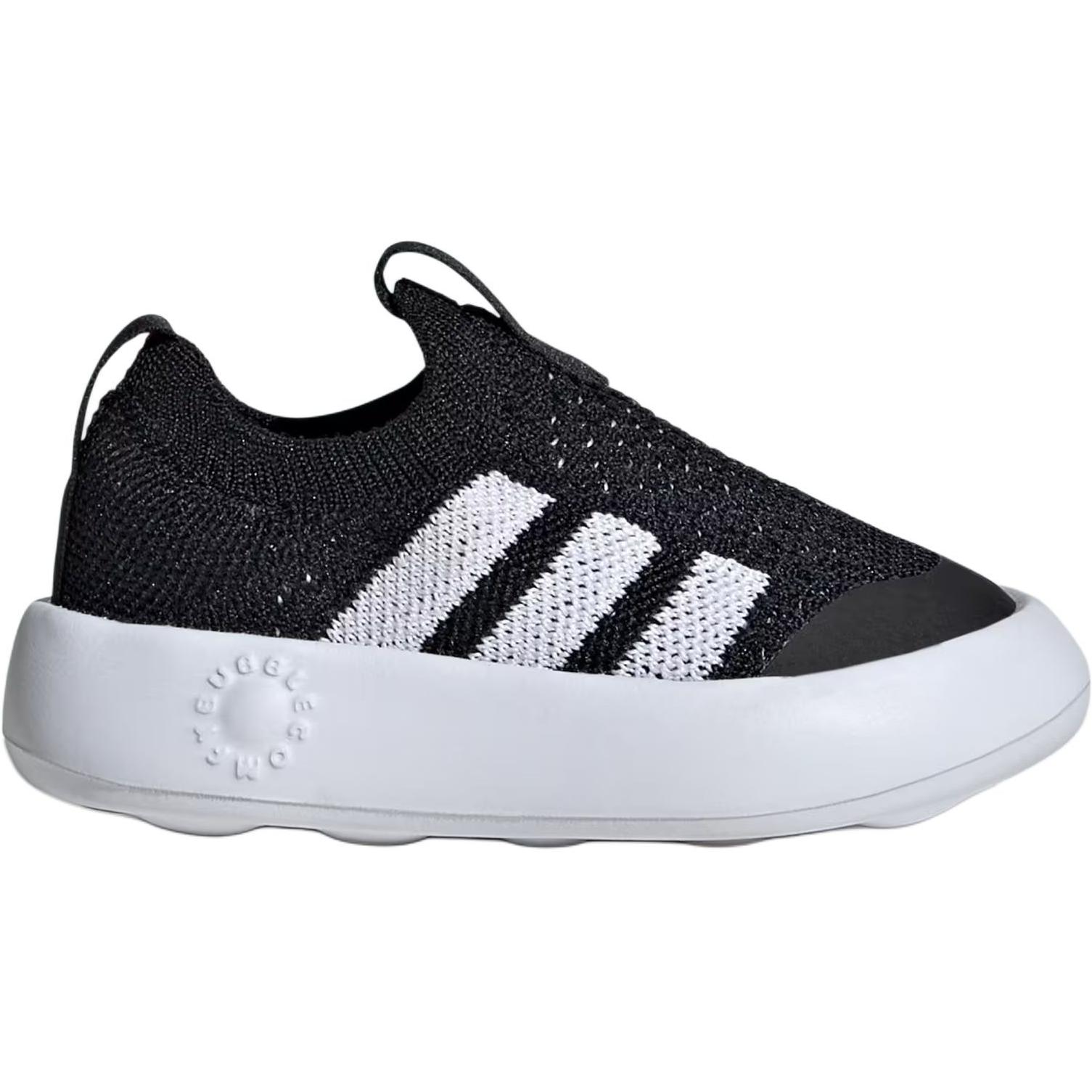 Износостойкие дышащие низкие детские ботинки для малышей Adidas, черный/белый — фото 3