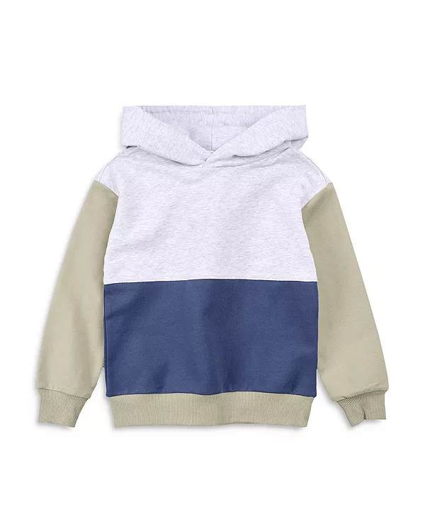 

Детская толстовка с цветными блоками "Miles" для малышей. Miles The Label, серый