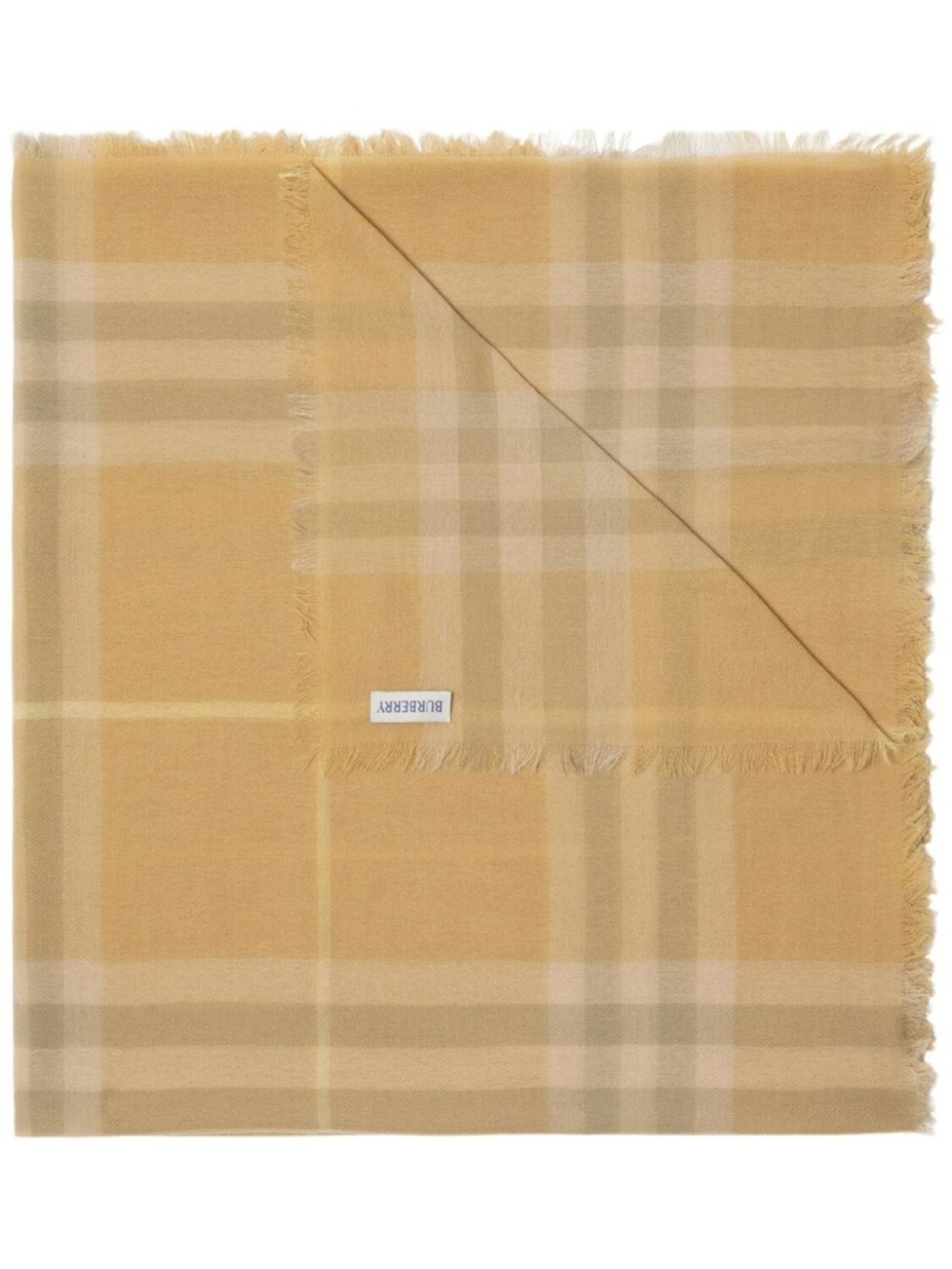 

Burberry шерстяной шарф в клетку Vintage Check, желтый