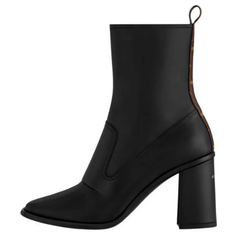 LOUIS VUITTON Ботильоны BERLIN 8,5 см женские черные