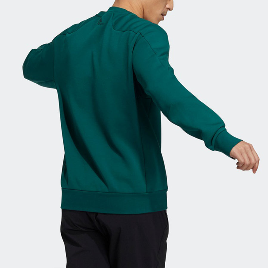Худи Men's adidas Th Eng Sweat Logo Printing Casual Sports Pullover Forest Green, зеленый — фото 4