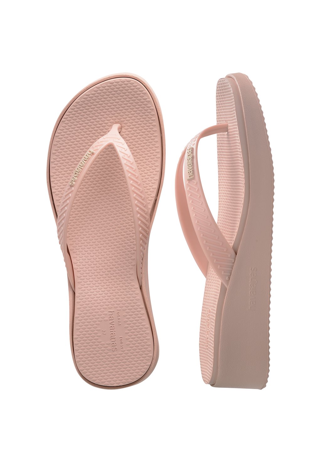 Шлепанцы T-bar sandals Havaianas, светло-розовый