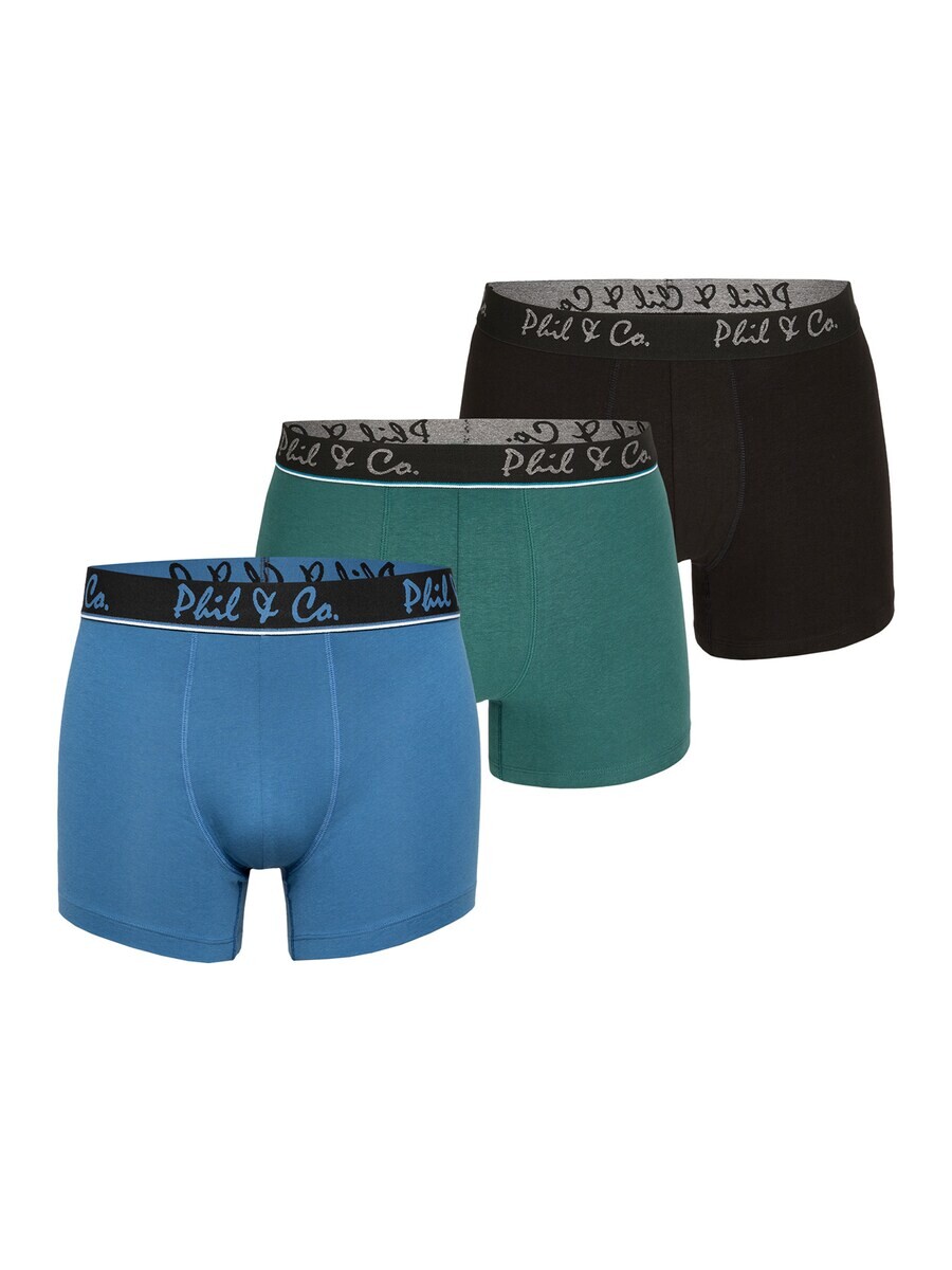 

Трусы Phil & Co. Berlin Boxer shorts Jersey Core, цвет blue/green/black