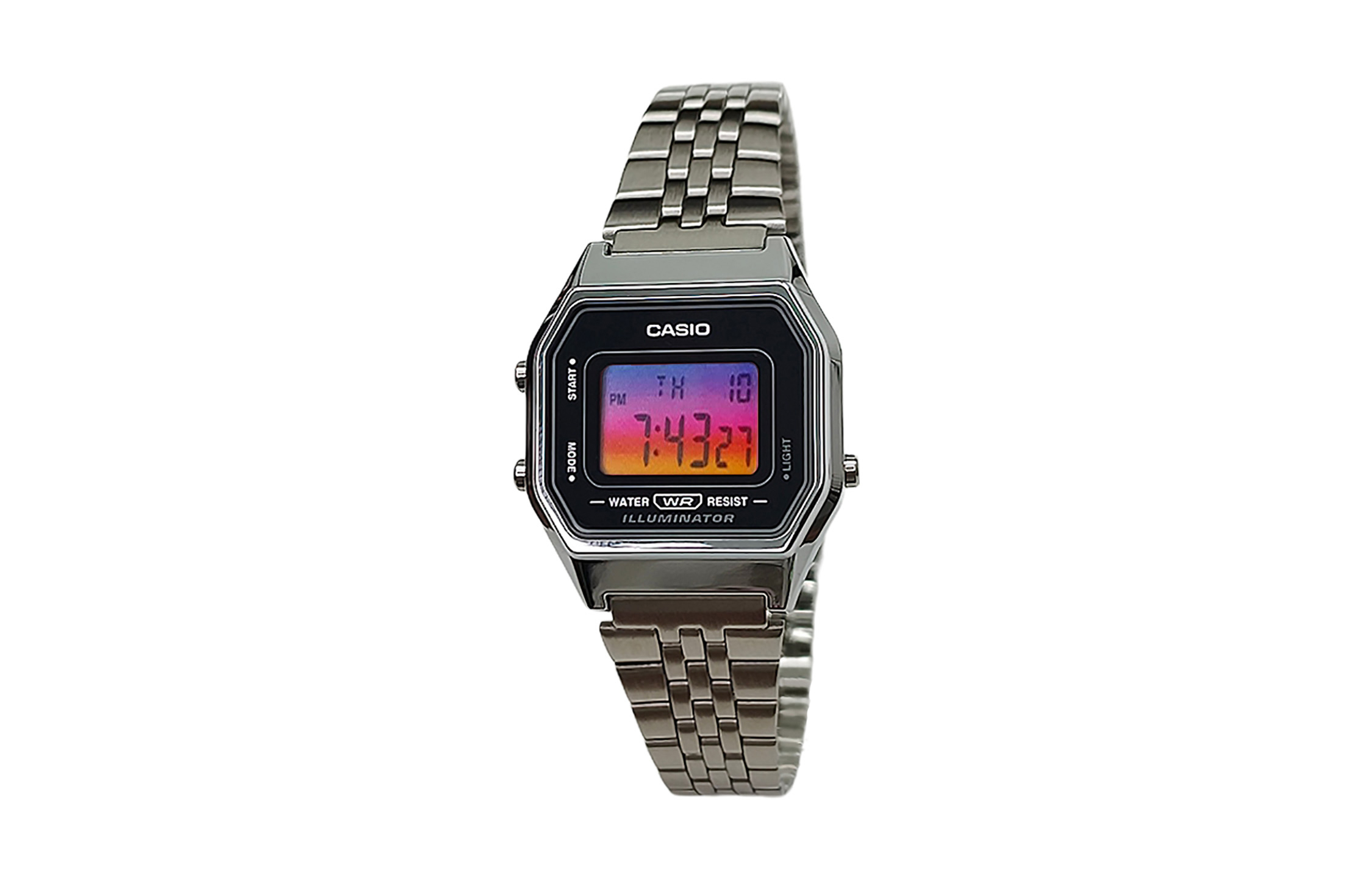 

CASIO Часы Retrofit Series Quartz Movement Stainless Steel Strap Watch Men's Watch Black Dial