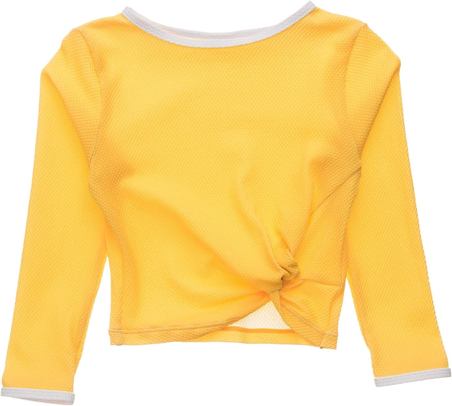

Купальный топ Snapper Rock Marigold Long Sleeve Wrap Crop Top, желтый