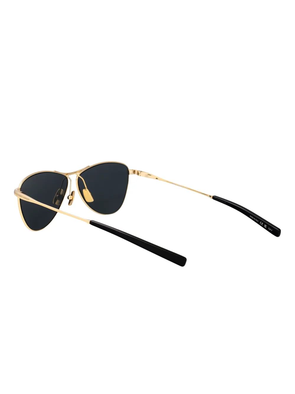 Солнцезащитные очки в авиаторской оправе VESPER Saint Laurent, золотистый — фото 4