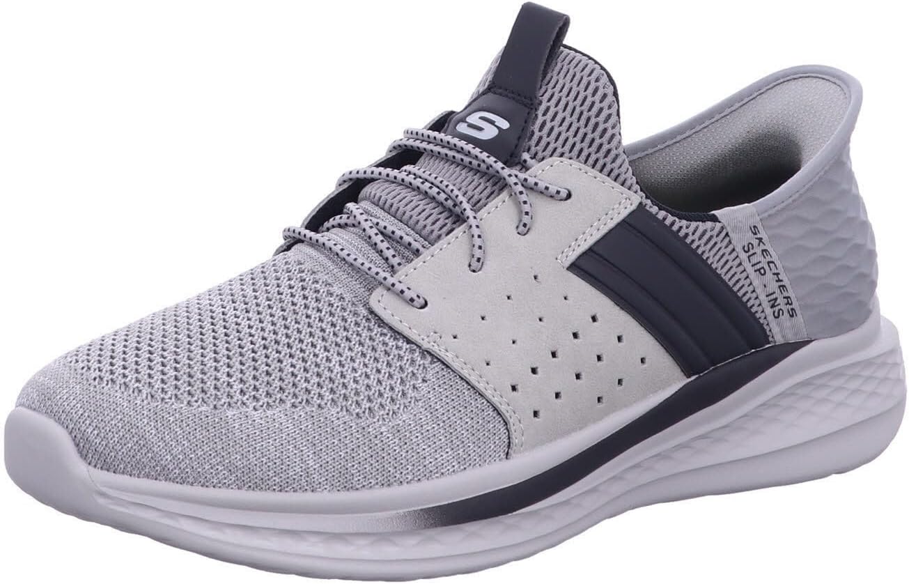 

Мужские мокасины Skechers Slade Ocon без шнурков, серый