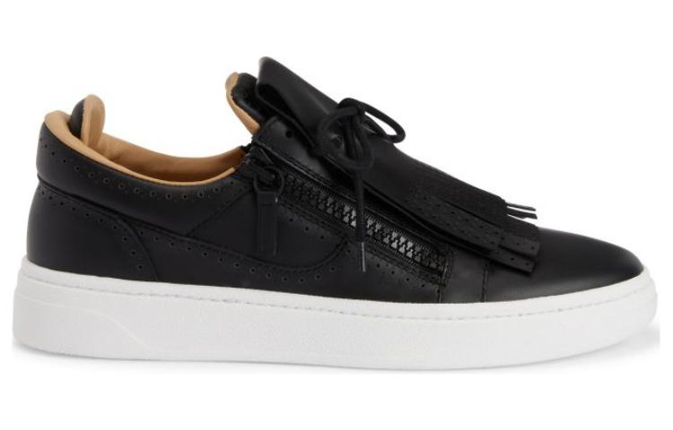 Gz94 Кроссовки низкие кожаные Giuseppe Zanotti, черные — фото 2