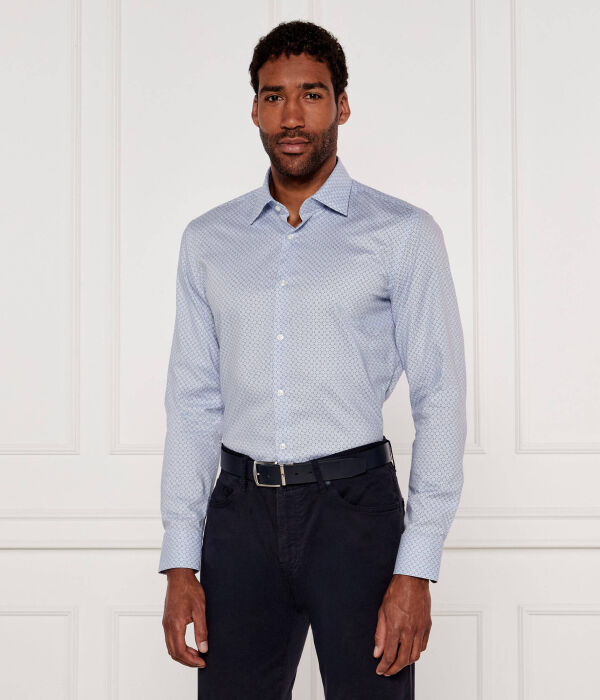 

Рубашка кошула h-hank-kent-c1-214 Slim fit Boss, синий