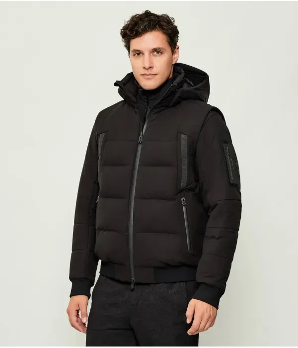 Пуховая куртка OW_Block-X 2 в 1 regular fit Boss Green, черный
