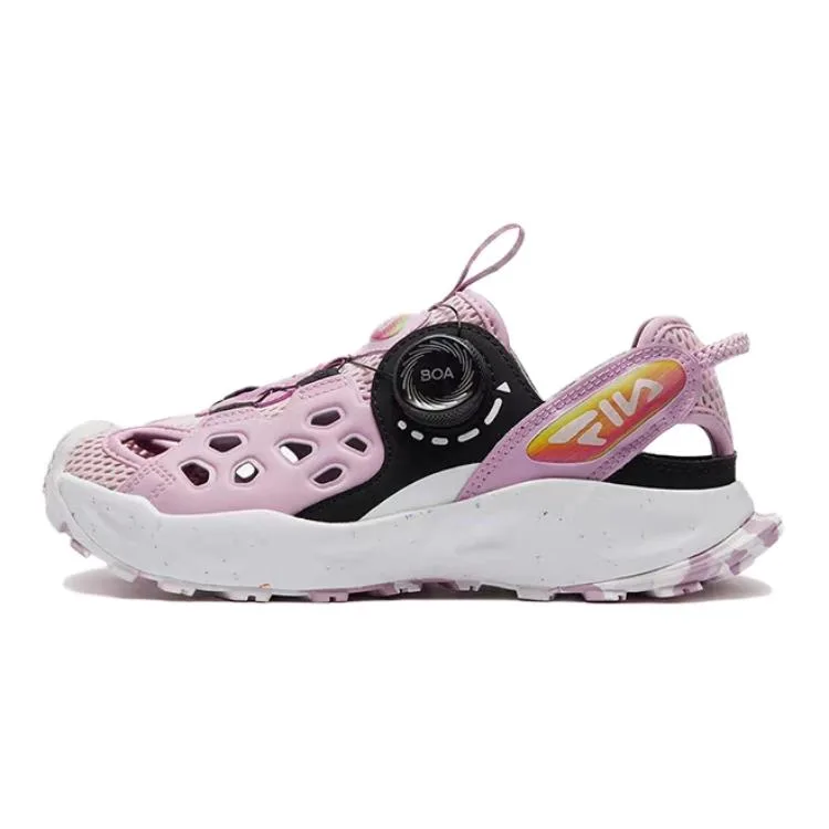FILA KIDS Детские сандалии с противоскользящей подошвой, устойчивые к истиранию, дышащие, розово-фиолетовые
