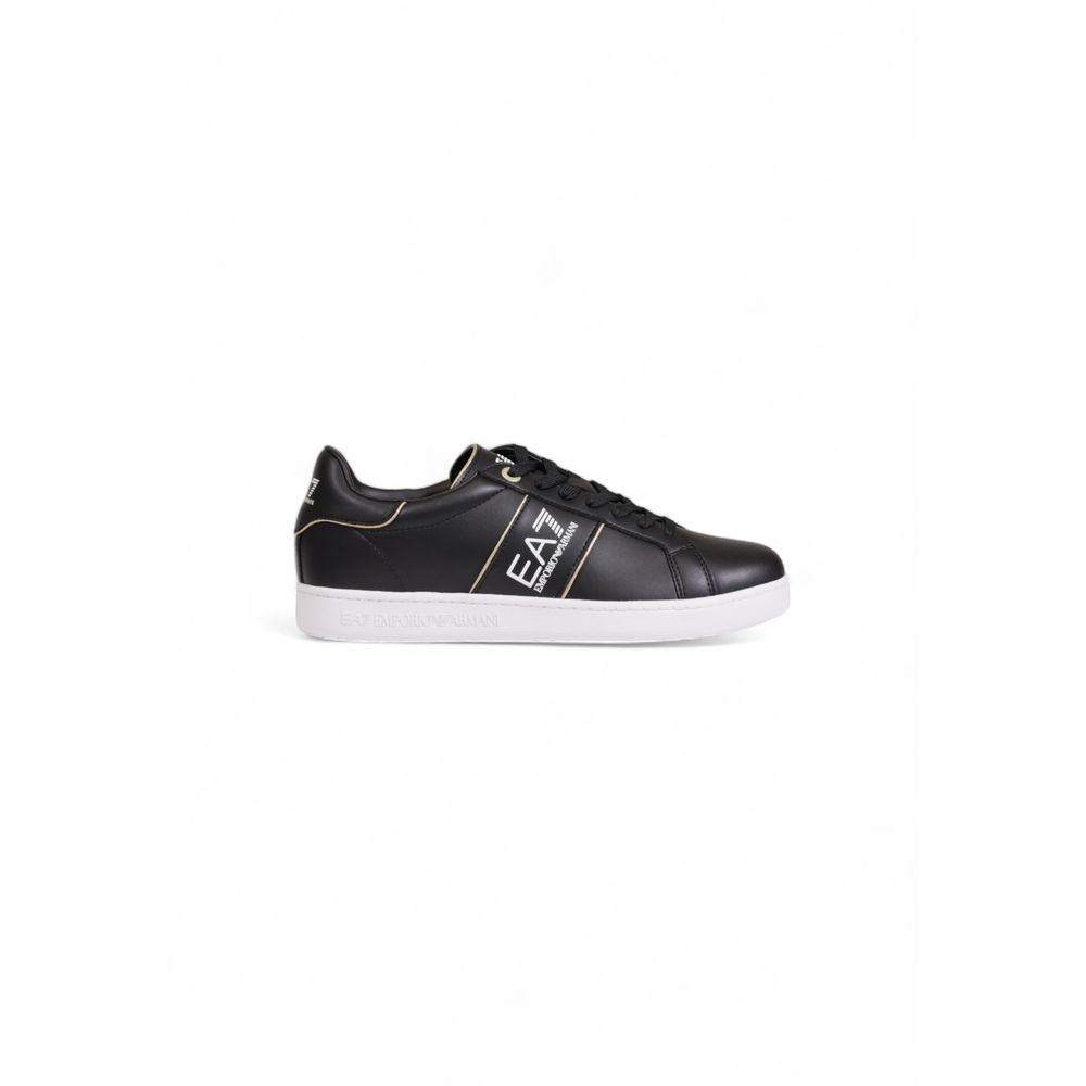 

Двухцветные кожаные кроссовки Armani EA7 Emporio