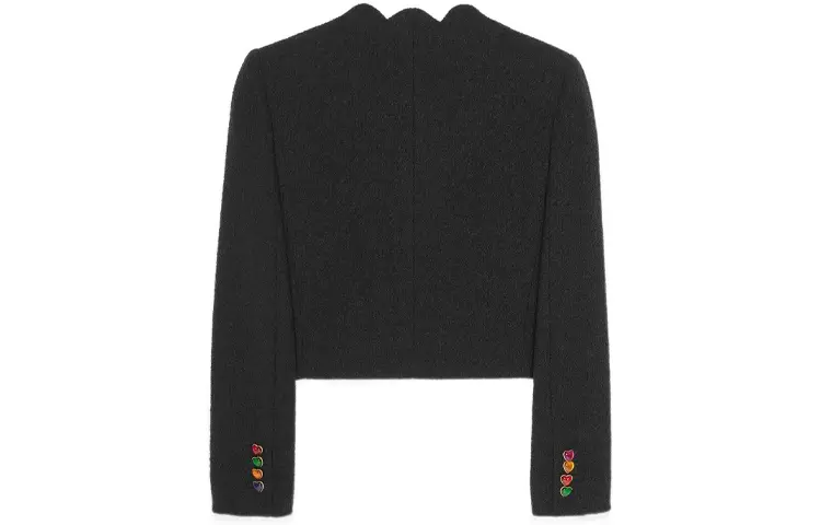 Пальто женское Saint Laurent укороченное, черный — фото 2