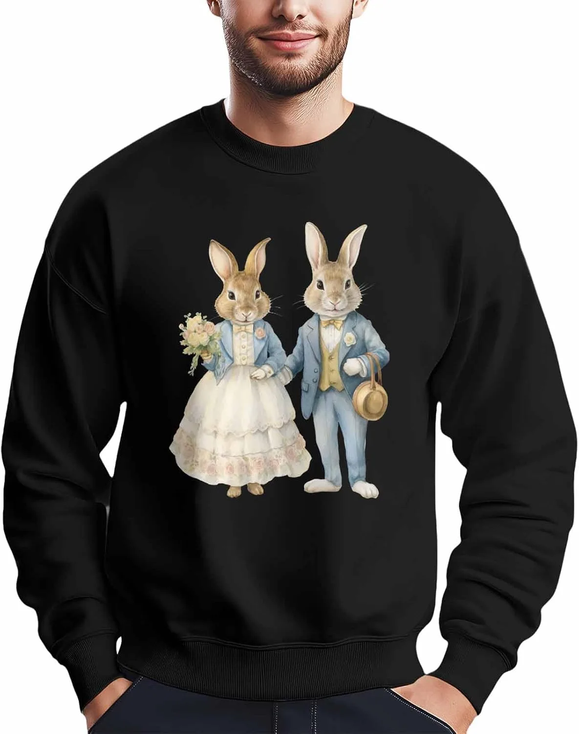 

Bemigo свитшот мужской Rabbit Couple оверсайз