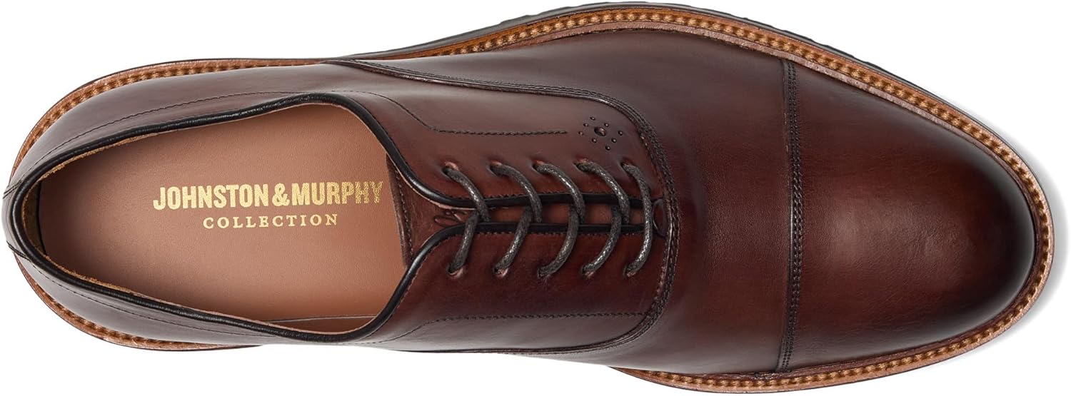 Мужские оксфорды Johnston Murphy Hartford с закрытым носком Johnston & Murphy, коричневый — фото 2