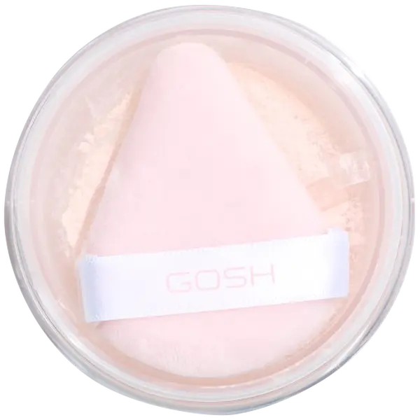 Рассыпчатая фиксирующая пудра для лица 001 нежно-розовая, 15 г Gosh Copenhagen Bake'N set anti-shine, цвет 001 soft pink — фото 3
