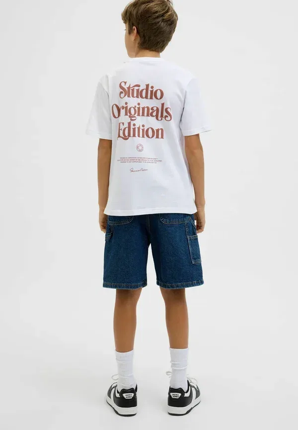 Футболка с принтом Jack & Jones Junior, ярко-белый — фото 3