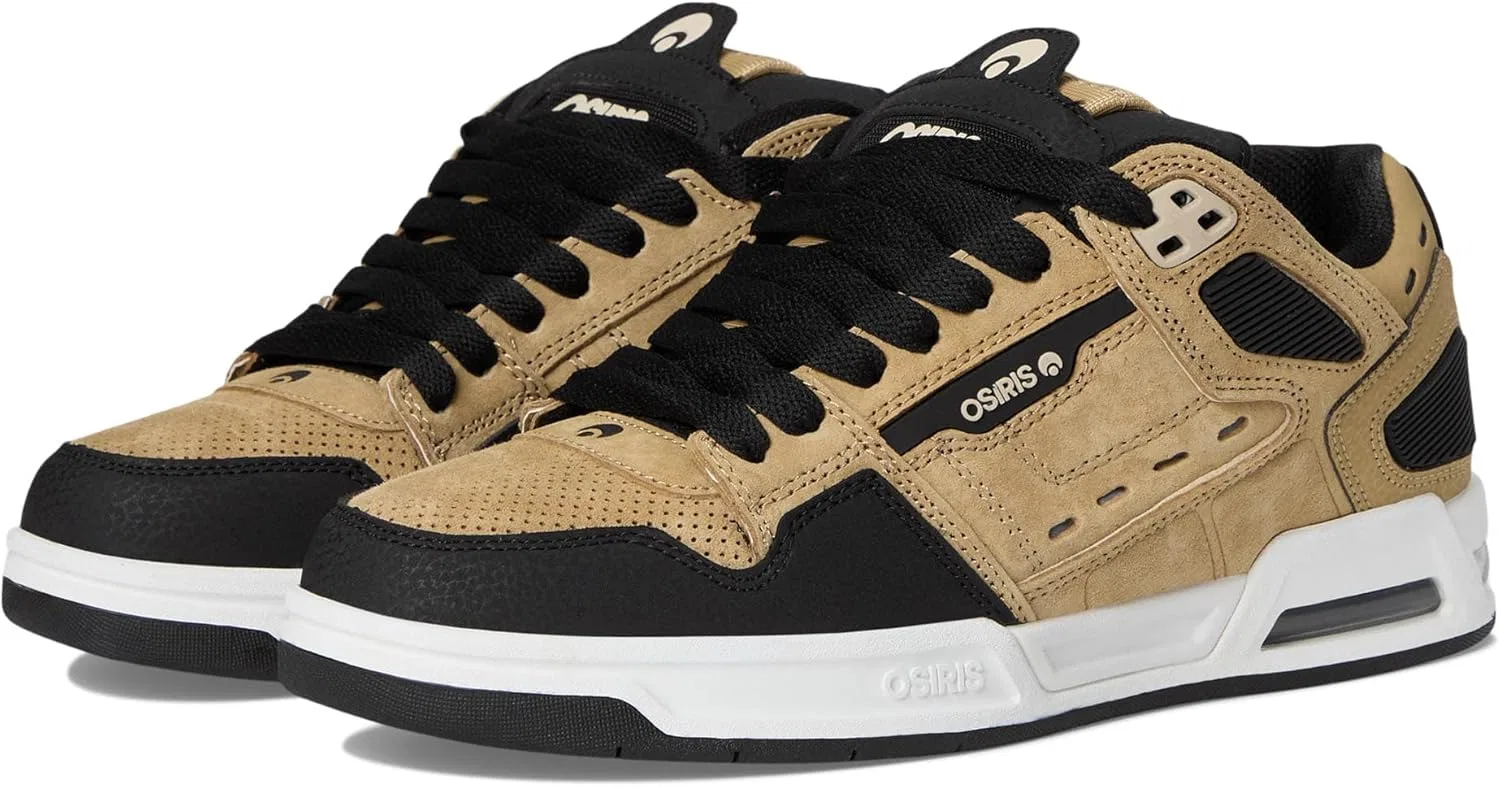 Кроссовки для скейтбординга Osiris, цвет Tan/Black/White