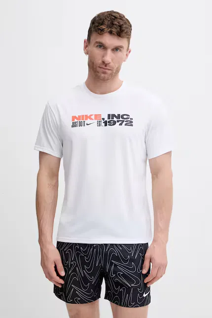 Плавательная футболка Dri-FIT Nike, белый